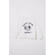 Лонгслів H & M 6468118 134-140 см білий: Тип Лонгсліви