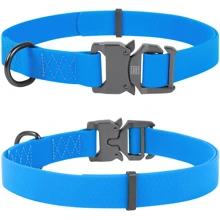 Ошейник WAUDOG Waterproof, водостойкий, пряжка кобра 20 мм 25-50 см голубой (27112): Производитель WAUDOG
