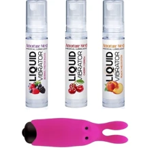 Набор из 3-х вкусов стимулирующего лубриканта Amoreane Med (3х10мл) и вибропули Adrien Lastic Pink: Для кого Для женщин