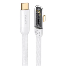 Кабель Usams Cable USB-C to Lightning Right-Angle PD 20W 2m White (US-SJ586): Тип USB-C - Lightning