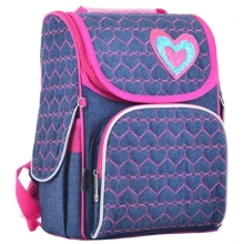Рюкзак каркасный YES H-11 Hearts blue (555208): Возрастная группа от 7 до 14 лет