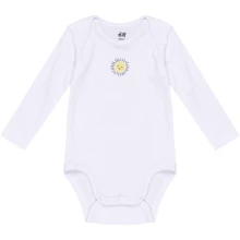 Боди H&M 1201021 68 см белое: Пол Девочка