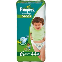 Подгузники-трусики Pampers Active Boy Extra Large (16+ кг) Джамбо 44шт (4015400255819): Тип Подгузники-трусики