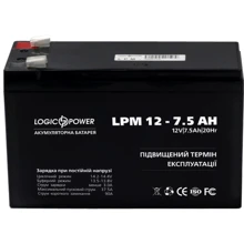 LogicPower LPM 12В 7.5 Ач (3864): Тип Аккумулятор