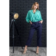 Капри FLFashion Браво НББ 1851 44 синие: Сезон Демисезон