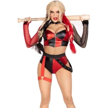 Эротический костюм Leg Avenue Crime Spree Sweetie Costume M: Для кого Для женщин