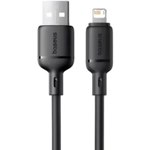 Кабель Baseus USB Cable to Lightning Silky Series 2.4A 2m Black (P10377702113-01): Тип USB Cable - Lightning