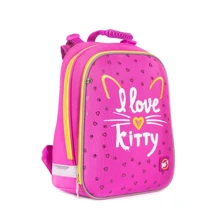 Рюкзак школьный каркасный YES H -12 I love kitty (558014): Возрастная группа от 6 до 10 лет