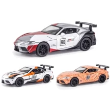 Машина Автопром Toyota Supra 1:32 3 цвета свет, звук (32123): Тип Готовая модель