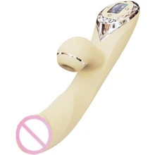 Вакуумный вибратор-кролик с подогревом KisToy A-King Pro Yellow, с LED-экраном: Для кого Для женщин