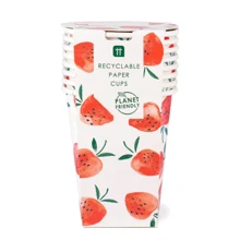 Сервіровка столу Одноразові склянки Talking Tables Strawberry Fields (STRAWB-CUP): undefined undefined
