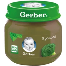 Пюре Gerber брокколи 80 г (1227130): Вид Овощное