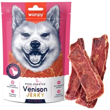 Лакомство для собак Wanpy Venison Jerky вяленая оленина с уткой 100 г (58116): Производитель Wanpy