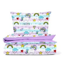 Комплект Cosas подростковый UnicornRainbow Dots (4822052060421): Тип постельный комплект