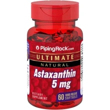 Piping Rock Astaxanthin 60 Softgels Астаксантин: Тип астаксантин