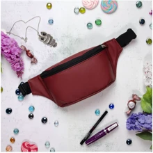 Женская поясная сумка Sambag Tirso MSH бордовая (80111005): Пол Женский