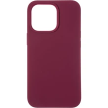 Чехол для iPhone TPU Silicone Case Full Soft Marsala for iPhone 13 Pro: Цвет бордовый