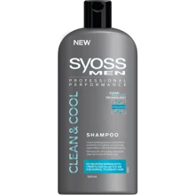 Schwarzkopf SYOSS Men CLEAN & COOL Shampoo 500 ml Шампунь для нормальных и жирных волос: Пол Для мужчин