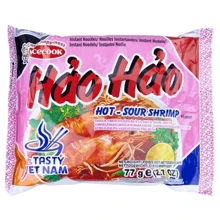 Лапша быстрого приготовления Acecook HAO HAO остро-кислая со вкусом креветки 77 г (8934563138165): Технология Сублимация + Сушка