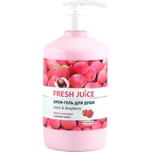 Fresh Juice Geisha Litchi & Raspberry Крем-гель для душа Личи и малина 750 ml: Назначение Очищение