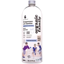 Натуральное жидкое средство-концентрат Purenn Organic Family Daily Routine с малиной для стирки цветных и белых вещей 1 л 33 цикла стирки (4751024880432): Вид стирки Автоматическая