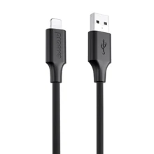 Кабель Proove USB Cable to Lightning Striped Silicone 1m Black: Тип USB Cable - Lightning