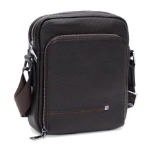 Мужская сумка через плечо Ricco Grande коричневая (K16207br-brown): Пол Мужской