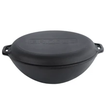 Brizoll WOK чугунная с крышкой-сковородой 36 см (W36): Тип сковороды ВОК