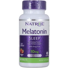 Natrol Melatonin 10 mg Fast Dissolve Мелатонин со вкусом клубники 60 таблеток: Форма выпуска Таблетки