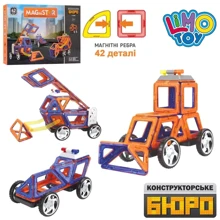 Магнитный конструктор Limo Toy Стройтехника Magnistar 42 детали (LT6003): Количество деталей, шт. 42