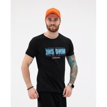 Футболка ISSA PLUS GN4-10 M черная с принтом: Вид Футболки