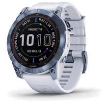 Смарт-часы Garmin Fenix 7X Sapphire Solar Mineral Blue DLC Titanium with Whitestone Band (010-02541-15): Производитель Garmin