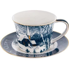 Чашка с блюдцем Lefard New Christmas для чая 2 пр. (924-724): Тип Чашка с блюдцем