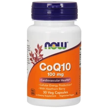 NOW Foods CoQ10 100 mg with Hawthorn Berry Veg Capsules 30 caps: Вид ферментні