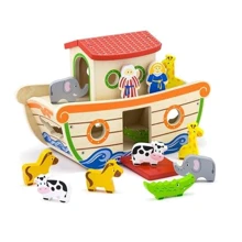 Дерев'яний сортер Viga Toys Ковчег зі звірятами (51625): Тип сортер