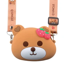 Сумка PRC на плечо Bear Strawberry Head 10.5x12.7x4 brown: Тип Сумка
