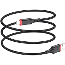 Кабель Borofone USB Cable to Lightning 1m Black (BX67): Тип USB-C - Lightning