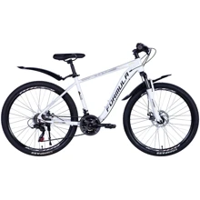 Велосипед Formula KOZAK AM DD ST 26" рама 17.5" с крылом Pl 2024 (белый (м)) (OPS-FR-26-734): Материал рамы Сталь