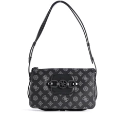 Женская сумка через плечо Guess Hensely Logo Top Zip Shldr Bag темно-серая (HWPM8378180-CMT): Пол Женский