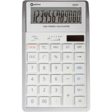 Калькулятор настільний Optima 12 розрядів, розмір 180x108x21,5 мм (O75531): undefined undefined