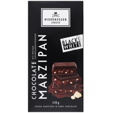 Шоколад марципановий Niederegger Black & White, з шматочками білого шоколаду, 110 г (WT4289): Вага, г 110