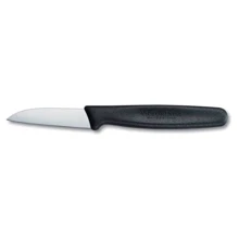 Кухонный нож Victorinox с черной ручкой 6см (5.0303): Лезвие нержавеющая сталь