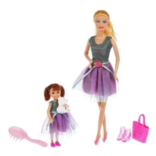 Дитяча лялька DEFA Lucy Bambi 8304 з донькою (Фіолетовий): Вік от 3 лет