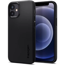 Чехол для iPhone Spigen Thin Fit Air Black for iPhone 12 mini: Цвет черный