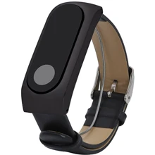 Кожаный ремешок для Mi Band 2, Black (Лицензия): Тип Ремешок