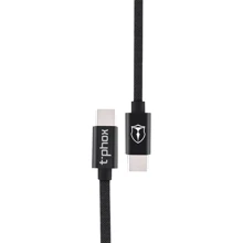 Кабель T-PHOX Cable USB-C to USB-C Speed 1m Black (T-CC811 Black): Тип USB-C - USB-C