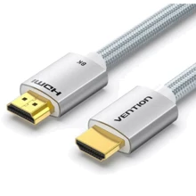 Кабель и переходник Vention HDMI to HDMI 1.5m V2.1 8K 60Hz Silver Metal Type (ALCIG): Тип кабель