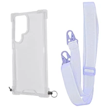Чехол для телефонов WAVE Clear Case with Strap Light Purple for Samsung S918 Galaxy S23 Ultra: Совместимость Samsung S918 Galaxy S23 Ultra