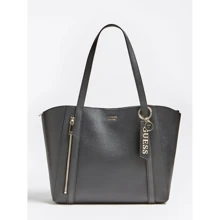 Жіноча сумка тоут Guess Naya Trap Tote чорна (HWVG7881230-BLA): Стать жіночий