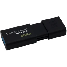 USB-флешка Kingston 256GB DataTraveler 100 G3 USB 3.0 Black (DT100G3/256GB): Стандарт USB USB 3.0